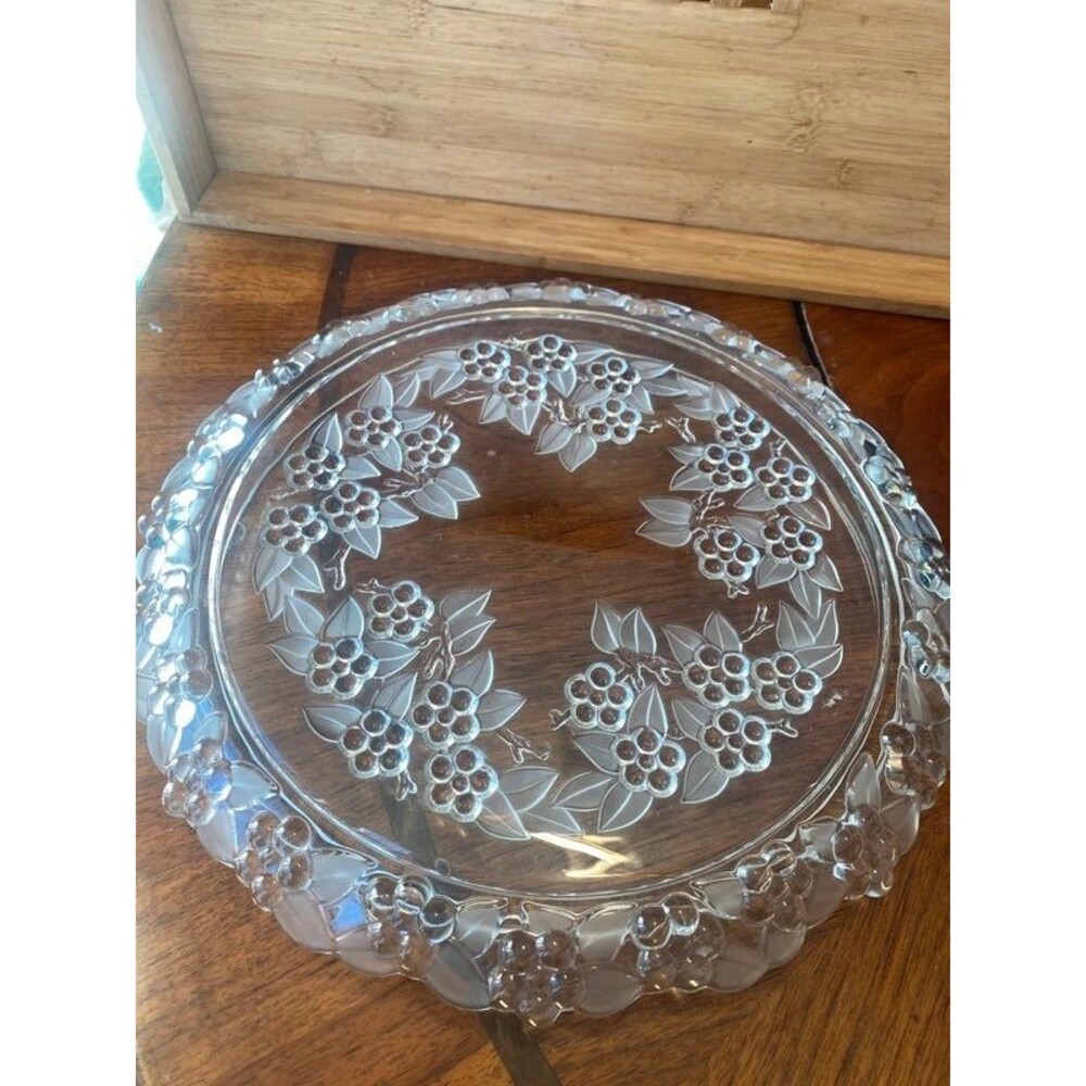 Mikasa Carmen crystal Cake Plate